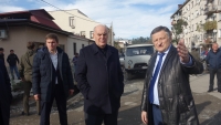 Президент Абхазии проинспектировал дороги в столице, которые ремонтируются по Инвестпрограмме (видео)