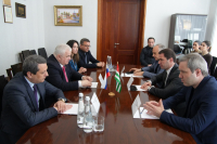 Глава Администрации Сухума Тимур Агрба встретился с первым заместителем председателя комитета Государственной думы Российской Федерации по делам СНГ, евразийской интеграции и связям с соотечественниками Казбеком Тайсаевым